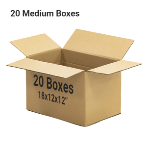 20 medium boxes