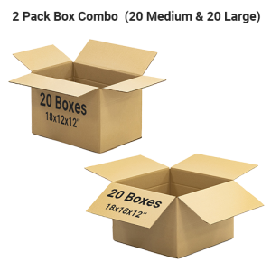 Medium and Large box combo pack